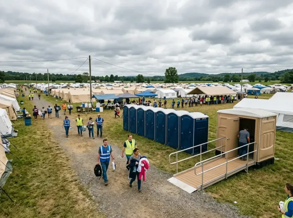 disaster-relief-camp-restrooms-010 — frequently asked questions, Dumpster & Portable Bathrooms Rental in Angels, CA